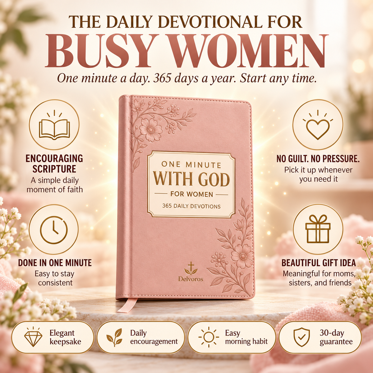 One Moment With God For Women - 365 Daily Devotions